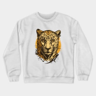 Graffiti Paint Jaguar Creative Crewneck Sweatshirt